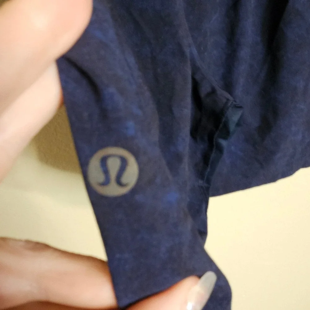 Lululemon THE Short 7 Linerless Gravel Dust True Navy Multi  Mens Small